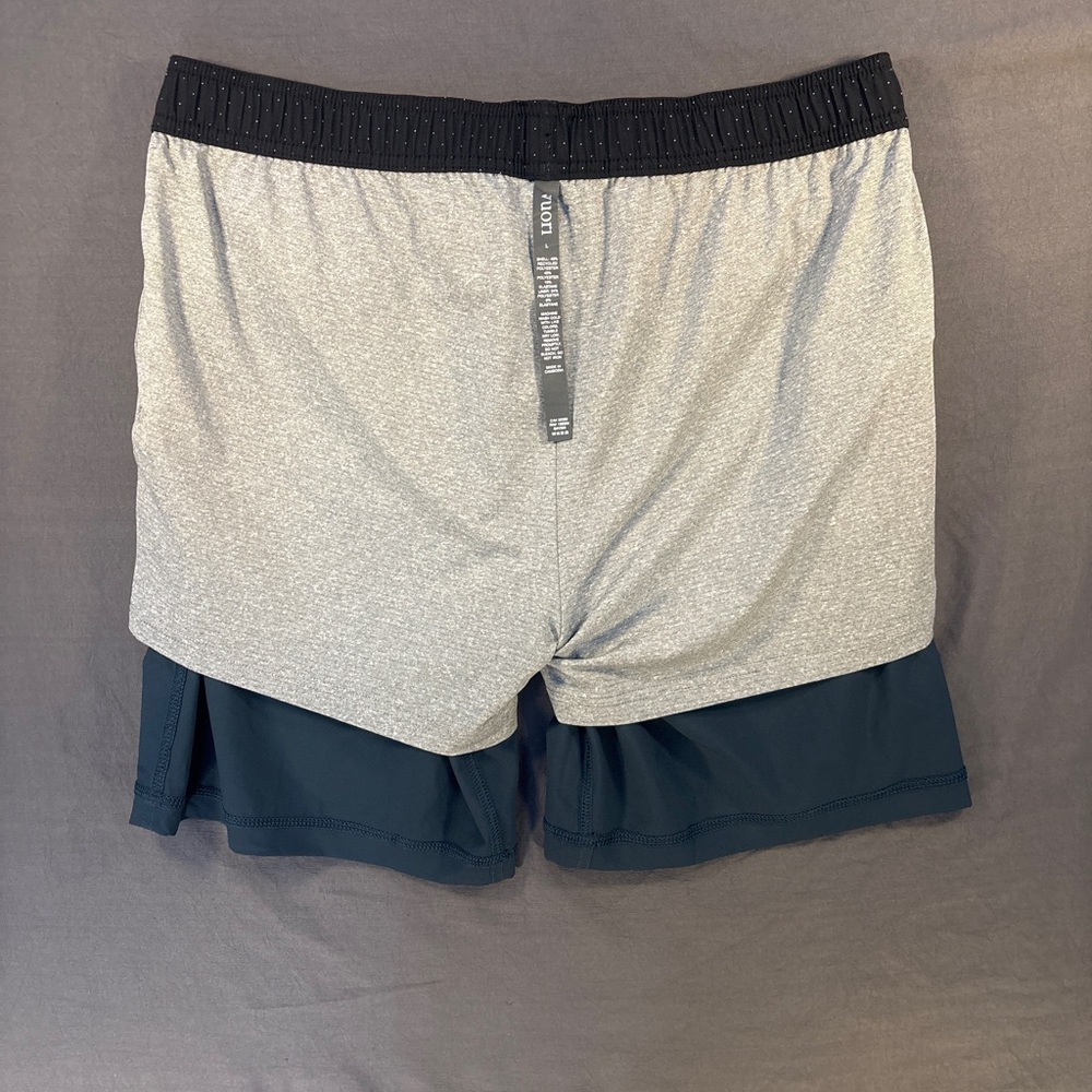 Vuori Kore Shorts Men’s Large Lined Green 7.5” Elastic Waist Pockets Stretch - Picture 8 of 9